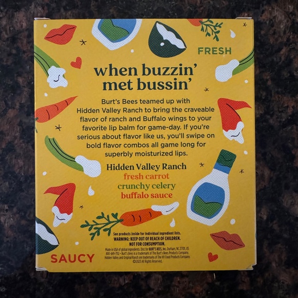 Burt’s Bees x Hidden Valley Ranch Dippers Lip Balm 4 Pack - Picture 3 of 5